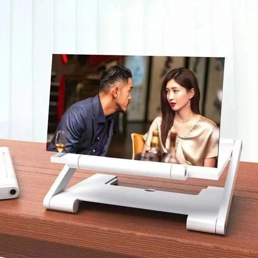 Portable Folding Cell Phone Screen Amplifier Enlarged Screen HD Screen Enlarge Magnifier Multi functional Phone Holder