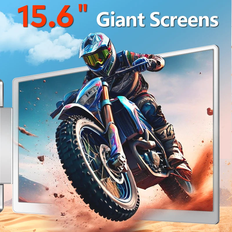 15.6 inch portable monitor screen extender 1080p lcd screen plug and play large size 2025 hot sale low price