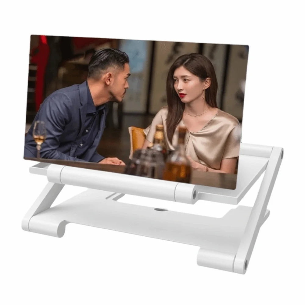 Portable Folding Cell Phone Screen Amplifier Enlarged Screen HD Screen Enlarge Magnifier Multi functional Phone Holder