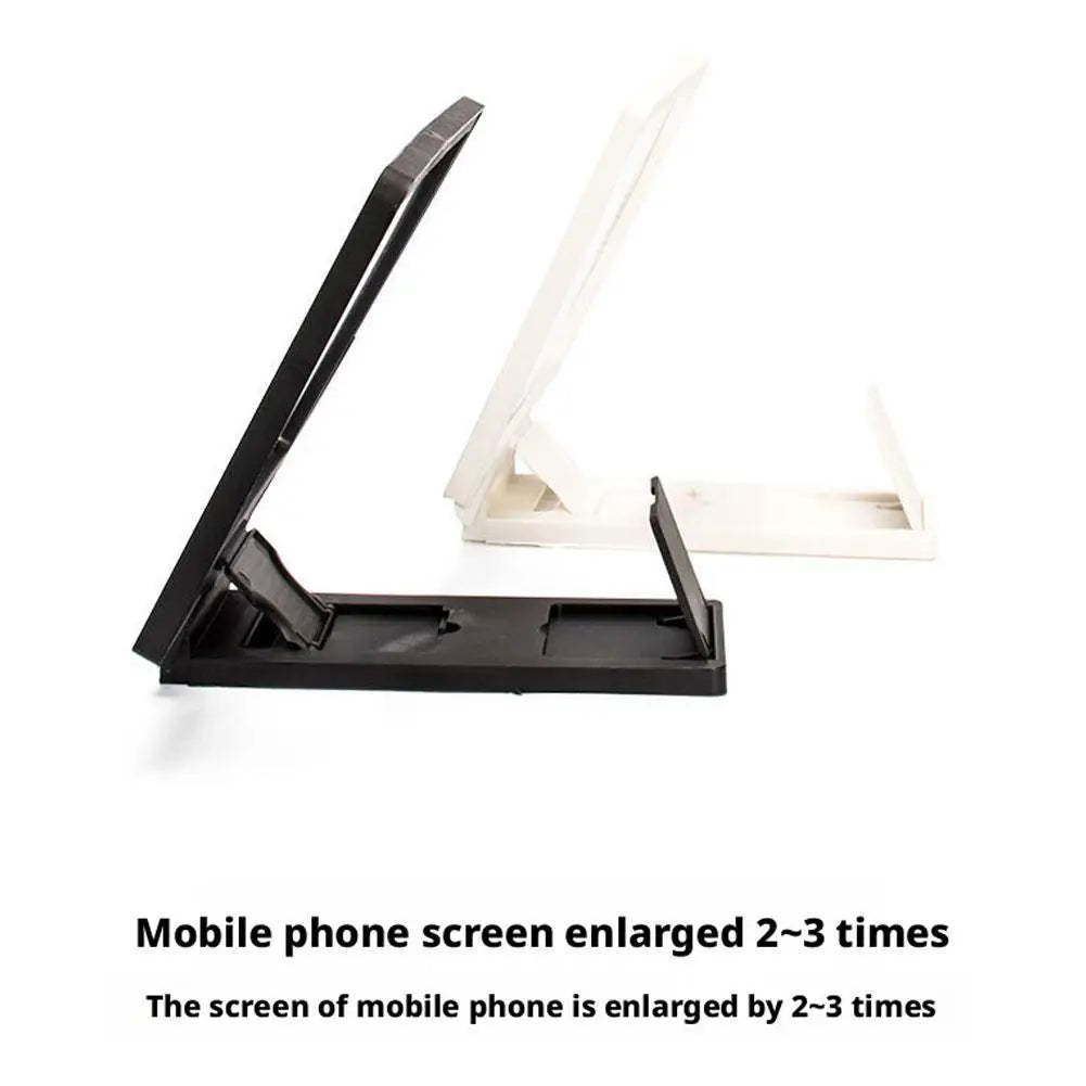 3D HD Mobile Phone Screen Amplifier Stand Pull Out Foldable Cell Phone Screen Enlarger Stand Holder for Enhanced Movie Watching