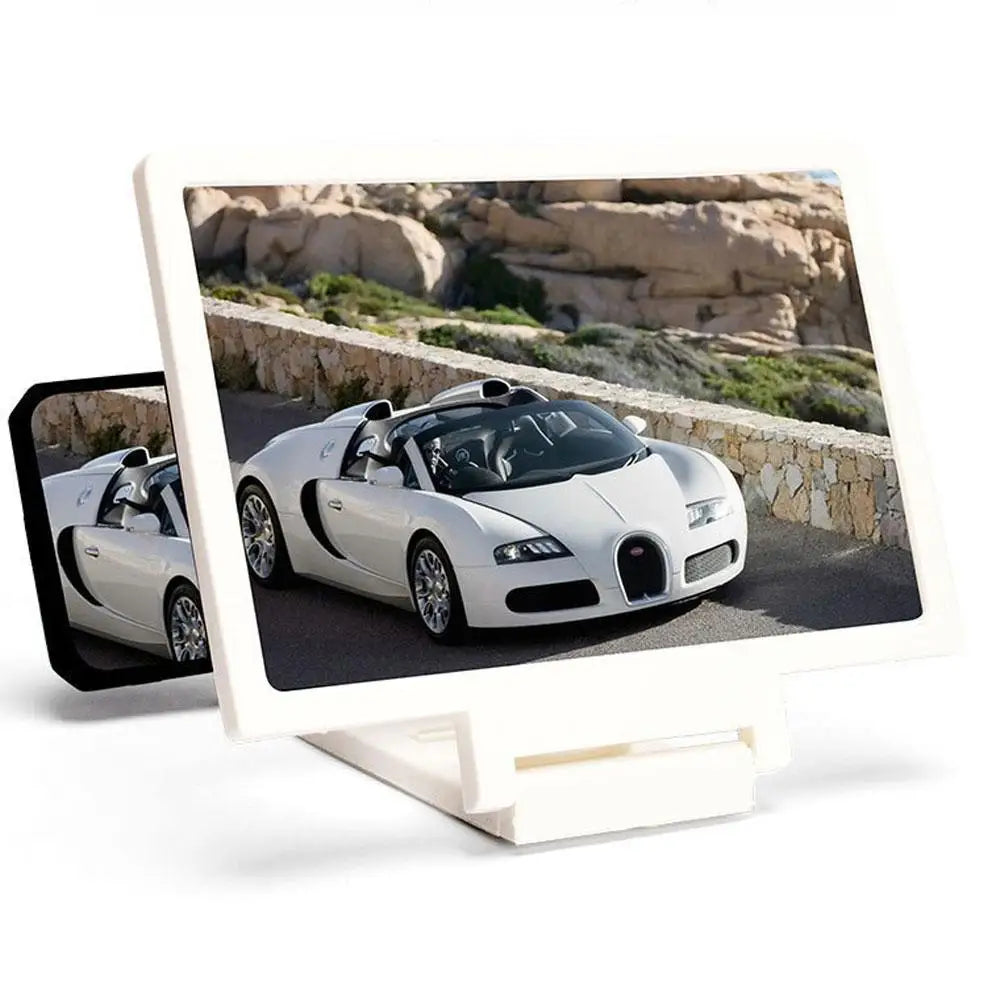 3D HD Mobile Phone Screen Amplifier Stand Pull Out Foldable Cell Phone Screen Enlarger Stand Holder for Enhanced Movie Watching